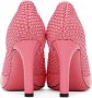 Fendi Pink Knit Stretch Heels - Thumbnail 4