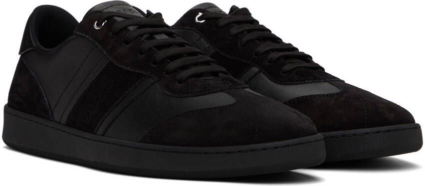 Ferragamo Black Paneled Sneakers