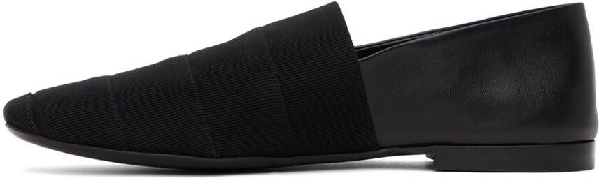 Ferragamo Black Slip-On Loafers