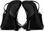 Ferragamo Black Ultra-Fine Mini Straps Sandals - Thumbnail 2