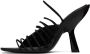 Ferragamo Black Ultra-Fine Mini Straps Sandals - Thumbnail 3