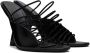 Ferragamo Black Ultra-Fine Mini Straps Sandals - Thumbnail 4