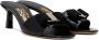Ferragamo Black Vara Bow Heeled Sandals - Thumbnail 4