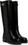 Ferragamo Black Vara Chain Tall Boots - Thumbnail 4