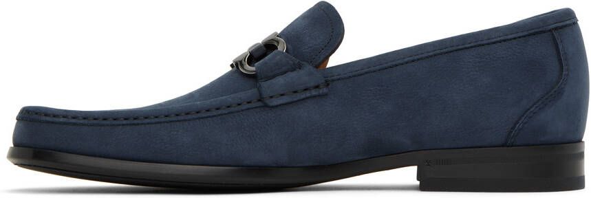 Ferragamo Blue Grandioso Loafers