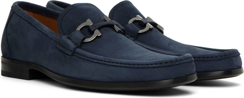 Ferragamo Blue Grandioso Loafers