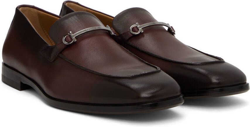 Ferragamo Brown Fedro Loafers