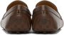 Ferragamo Brown Saddle Driver Loafers - Thumbnail 2