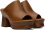 Ferragamo Brown Samanta Heeled Sandals - Thumbnail 4