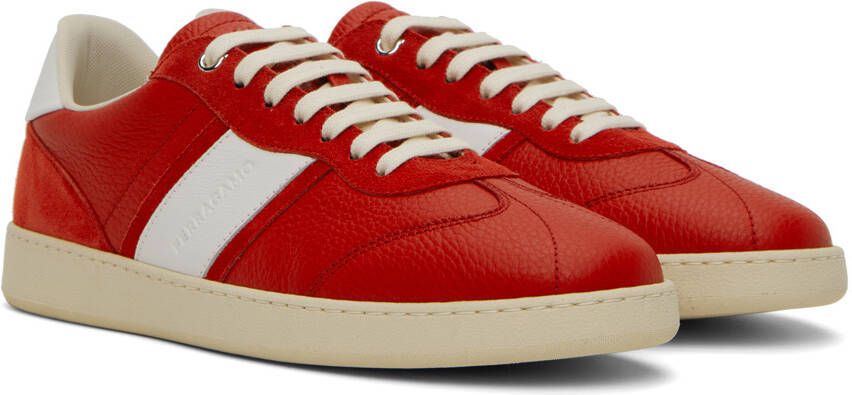 Ferragamo Red Achille Sneakers