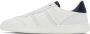 Ferragamo White & Blue Signature Low Sneakers - Thumbnail 3