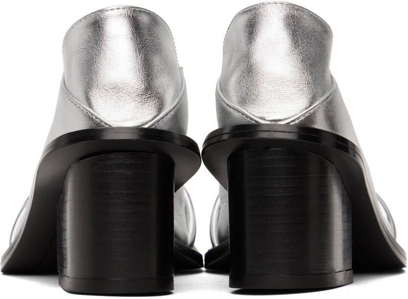 FIDAN NOVRUZOVA Silver Convertible Mules