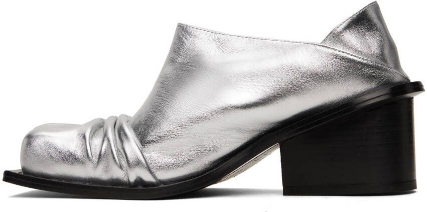 FIDAN NOVRUZOVA Silver Convertible Mules