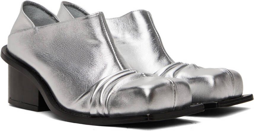 FIDAN NOVRUZOVA Silver Convertible Mules