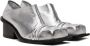 FIDAN NOVRUZOVA Silver Convertible Mules - Thumbnail 4