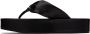 Filippa K Black Gathered Sandals - Thumbnail 3