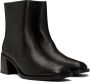 Filippa K Black Square Toe Boots - Thumbnail 4