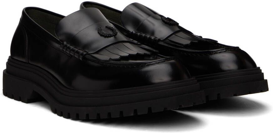Fred Perry Black Tassle Loafers