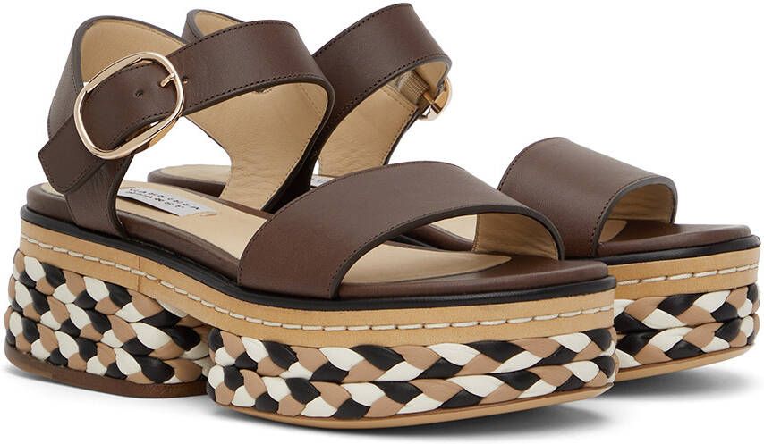 Gabriela Hearst Brown Leather Sandals