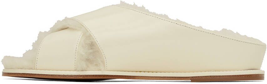 Gabriela Hearst Off-White Ellington Slides