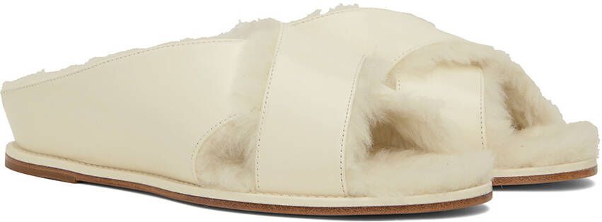 Gabriela Hearst Off-White Ellington Slides