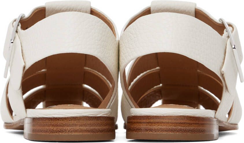 Gabriela Hearst Off-White Lynn Flat Sandals