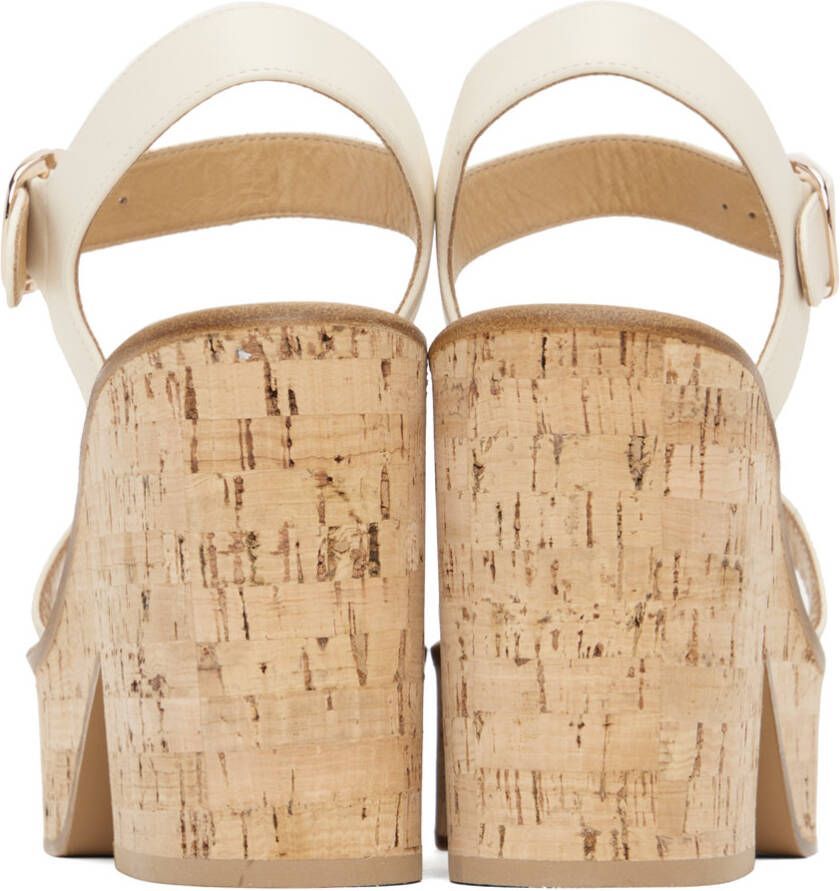 Gabriela Hearst Off-White Sardis Wedge Sandals