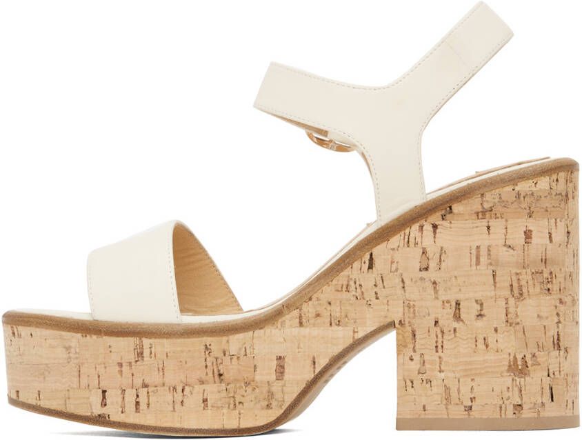 Gabriela Hearst Off-White Sardis Wedge Sandals