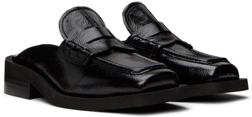 GANNI Black Backless Loafers