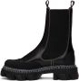GANNI Black Cleated Chelsea Boots - Thumbnail 3