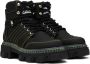 GANNI Black Cleated Hiking Boots - Thumbnail 4