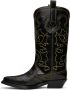 GANNI Black Embroidered Western Boots - Thumbnail 3