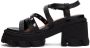 GANNI Black Leather Heeled Sandals - Thumbnail 3