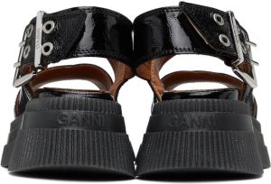 GANNI Black Platform Sandals