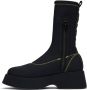 GANNI Black Retro Flatform Sock Boots - Thumbnail 3