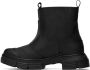 GANNI Black Rubber Ankle Boots - Thumbnail 3