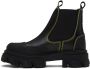 GANNI Black Cleated Low Chelsea Boots - Thumbnail 3