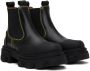GANNI Black Cleated Low Chelsea Boots - Thumbnail 4
