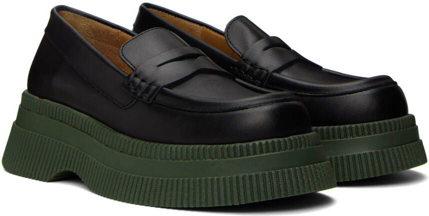 GANNI Black Wallaby Creepers Loafers