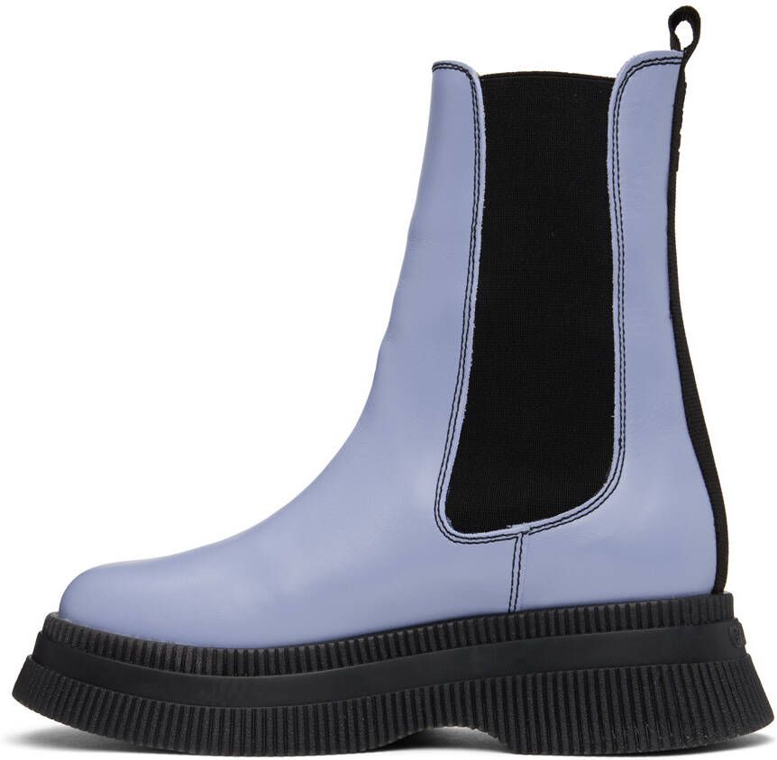 GANNI Blue Creepers Chelsea Boots