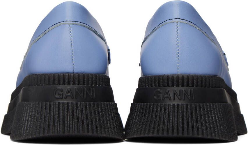 GANNI Blue Wallaby Creepers Loafers