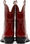 GANNI Burgundy Western Boots - Thumbnail 2