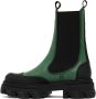 GANNI Green Chelsea Ankle Boots - Thumbnail 3