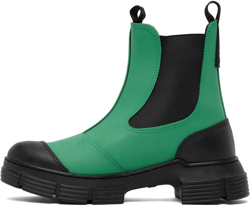 GANNI Green City Ankle Boots
