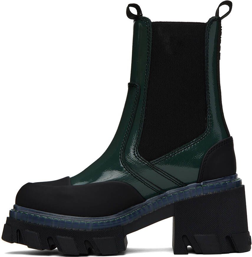 GANNI Green Cleated Boots