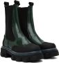 GANNI Green Cleated Chelsea Boots - Thumbnail 4