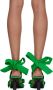 GANNI Green Soft Bow Heeled Sandals - Thumbnail 2