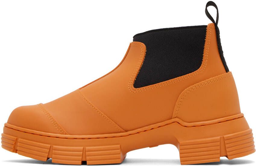 GANNI Orange Crop City Boots