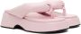 GANNI Pink Retro Thong Platform Sandals - Thumbnail 4