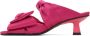 GANNI Pink Soft Bow Mules - Thumbnail 3
